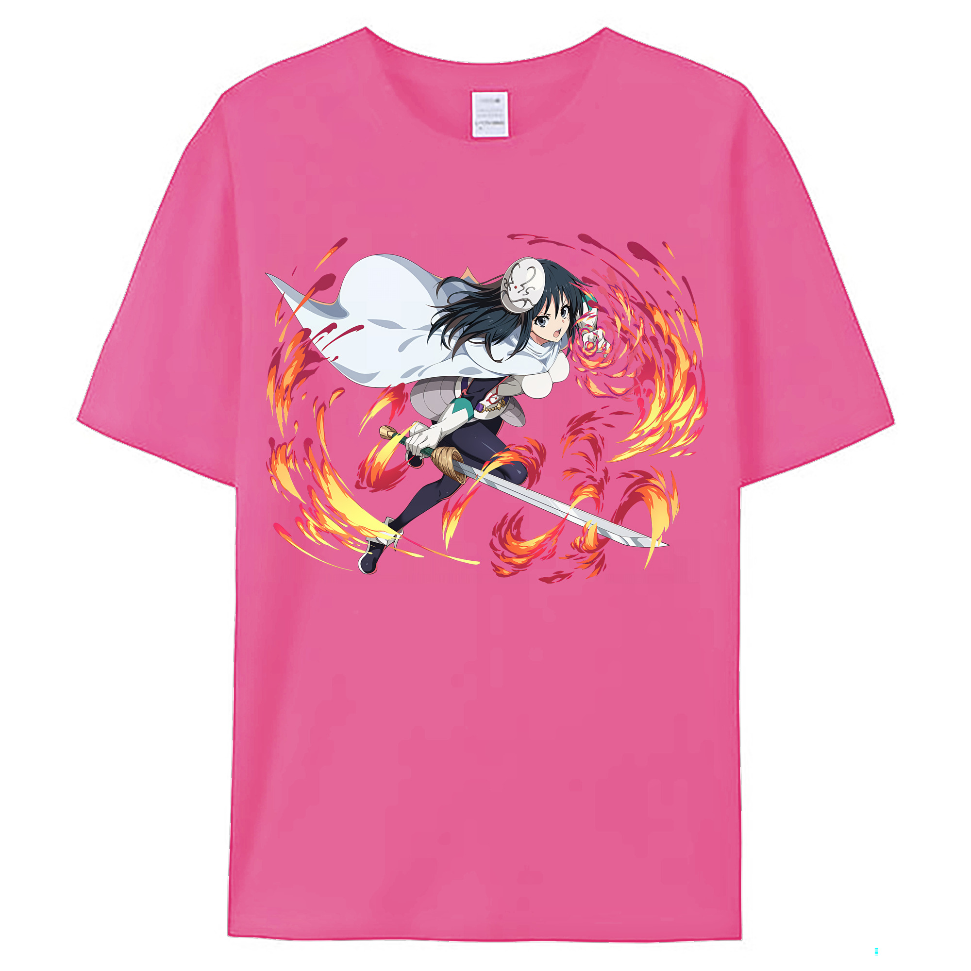 （画像用） 転スラ Regarding Reincarnated to Slime レディースカジュアルプリントTシャツ（綿100％）